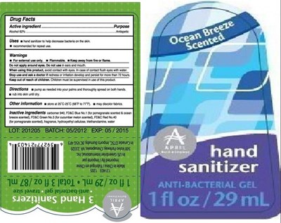 Image Of Bottle Label (Ocean Breeze Scented)